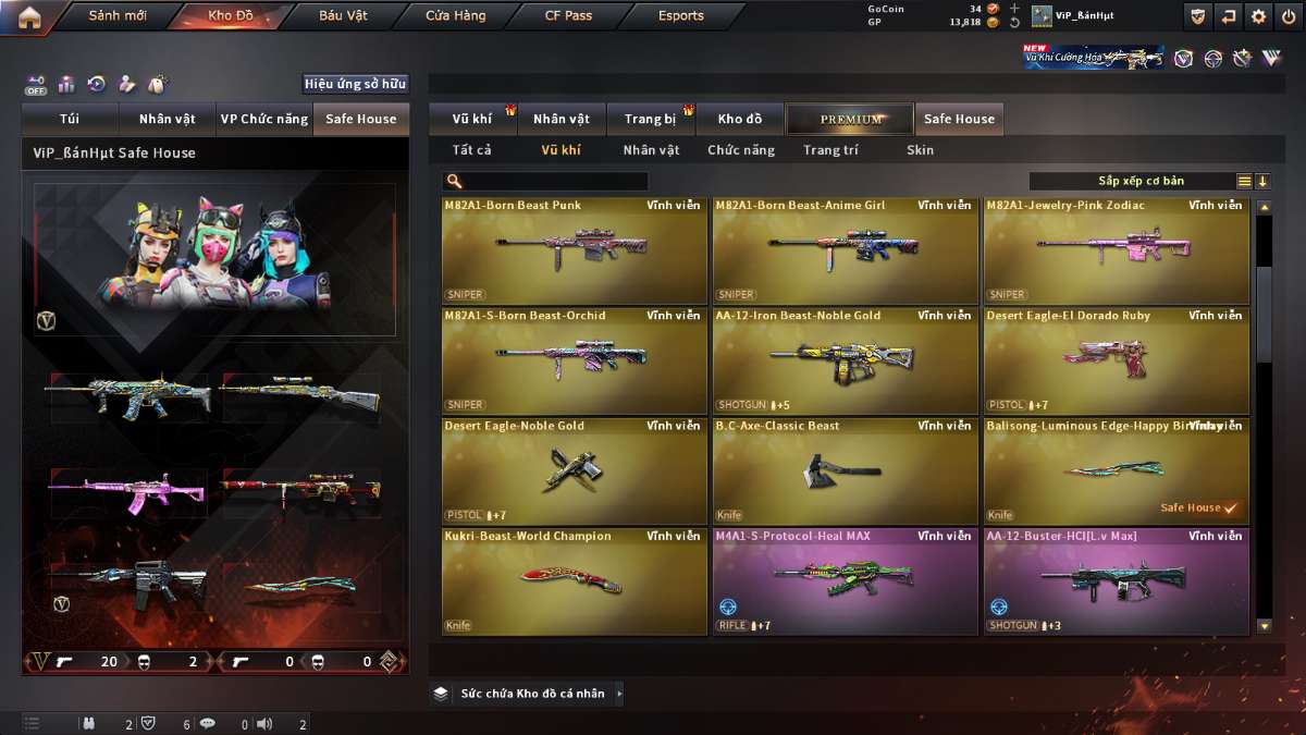 shop acc cf uy tin gia re